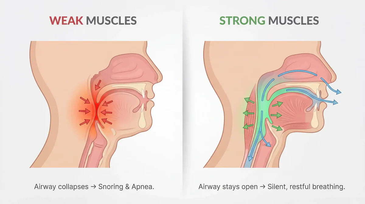 Weak vs strong muscles image